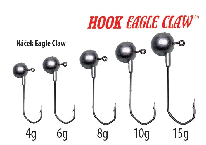 Extra carp Jig hlava Eagle Claw 2/0 - 4 gr