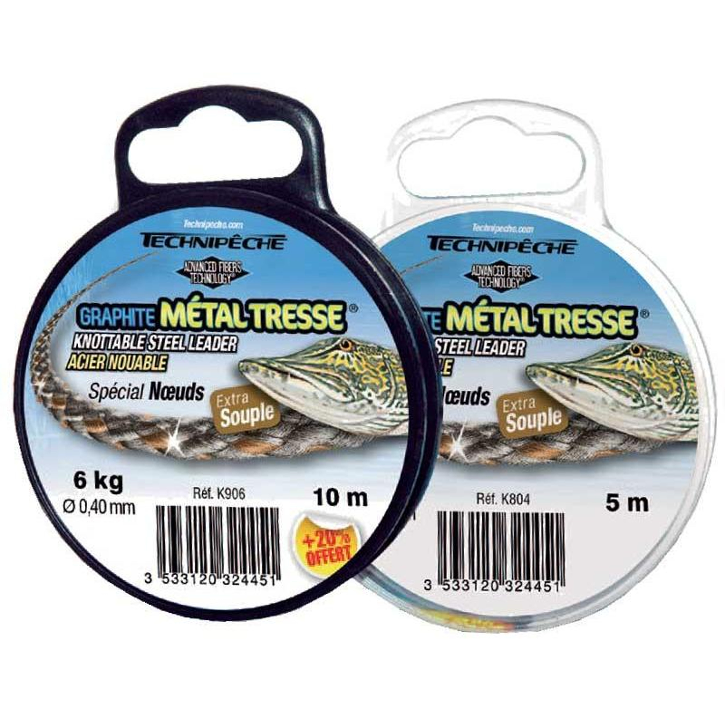 Technipeche Ocelové lanko s grafitem GRAPHITE METAL TRESSE 5 m 6 kg