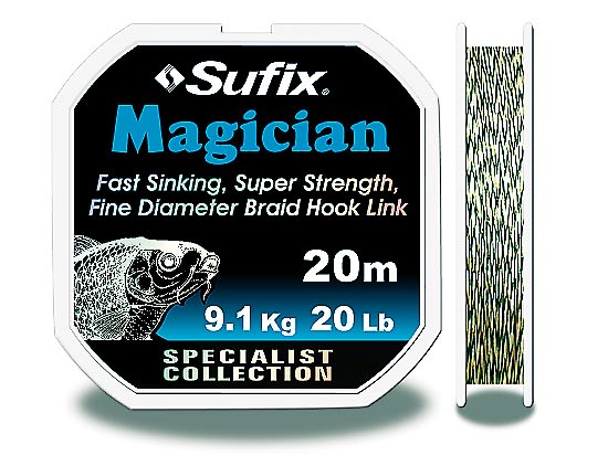 Sufix Šňůrka Magician 20/15lb Green Fleck VÝPRODEJ