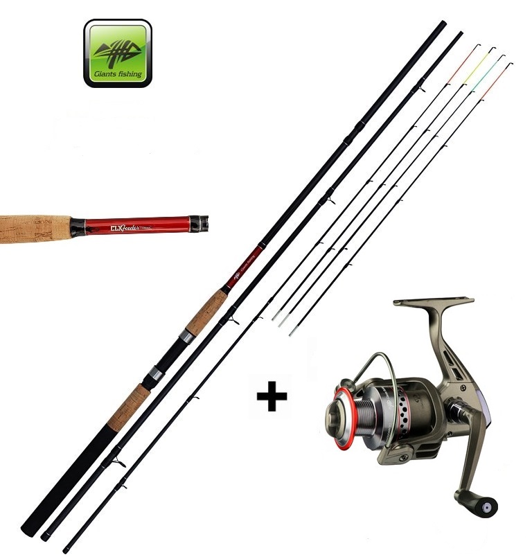 Giants fishing Prut CLX Feeder 3,3m 90g + Naviják SPX 3000FD