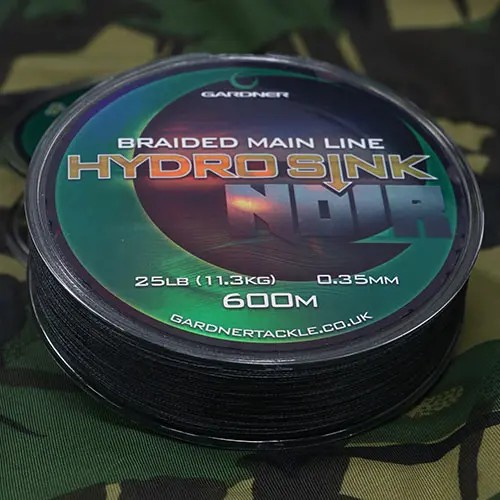 Gardner Splétaná šňůra Hydro-Sink Noir