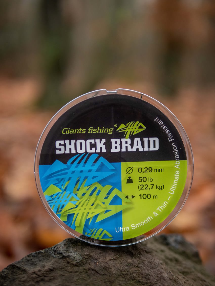 Giants fishing Splétaná šňůra Shock Braid Green 100m
