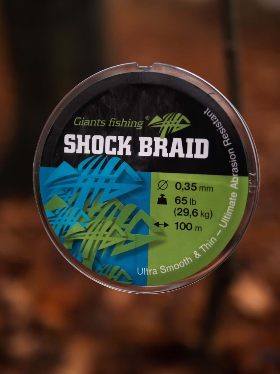 Giants fishing Splétaná šňůra Shock Braid Green 100m