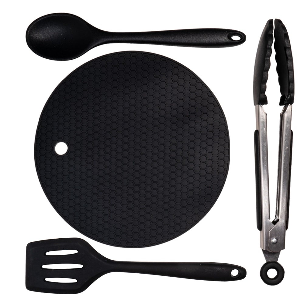 Szilikon étkészlet alátéttel Eazi Utensil Set