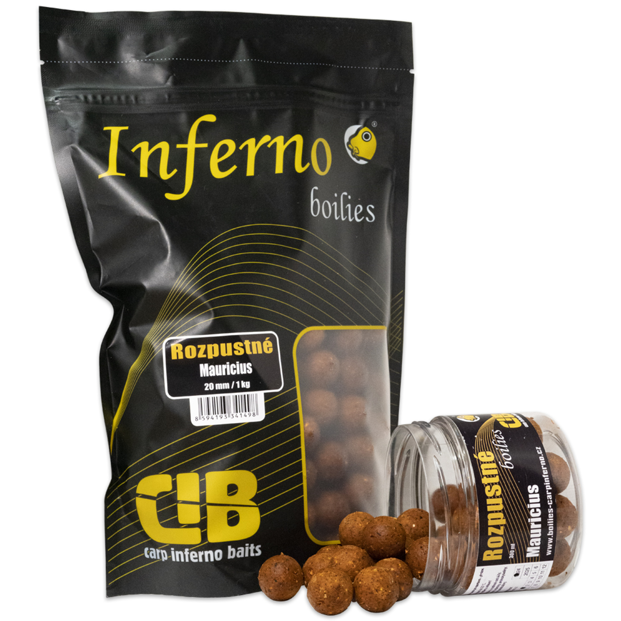 Fotografie Carp Inferno Rozpustné Boilies Nutra Line Mauricius - 20mm 1kg