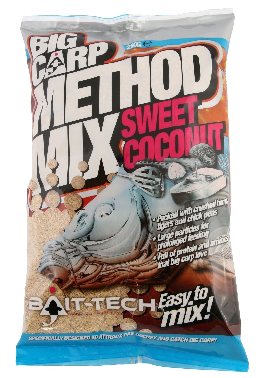 Bait-Tech krmítková směs Big Carp Method Mix Coconut 2 kg