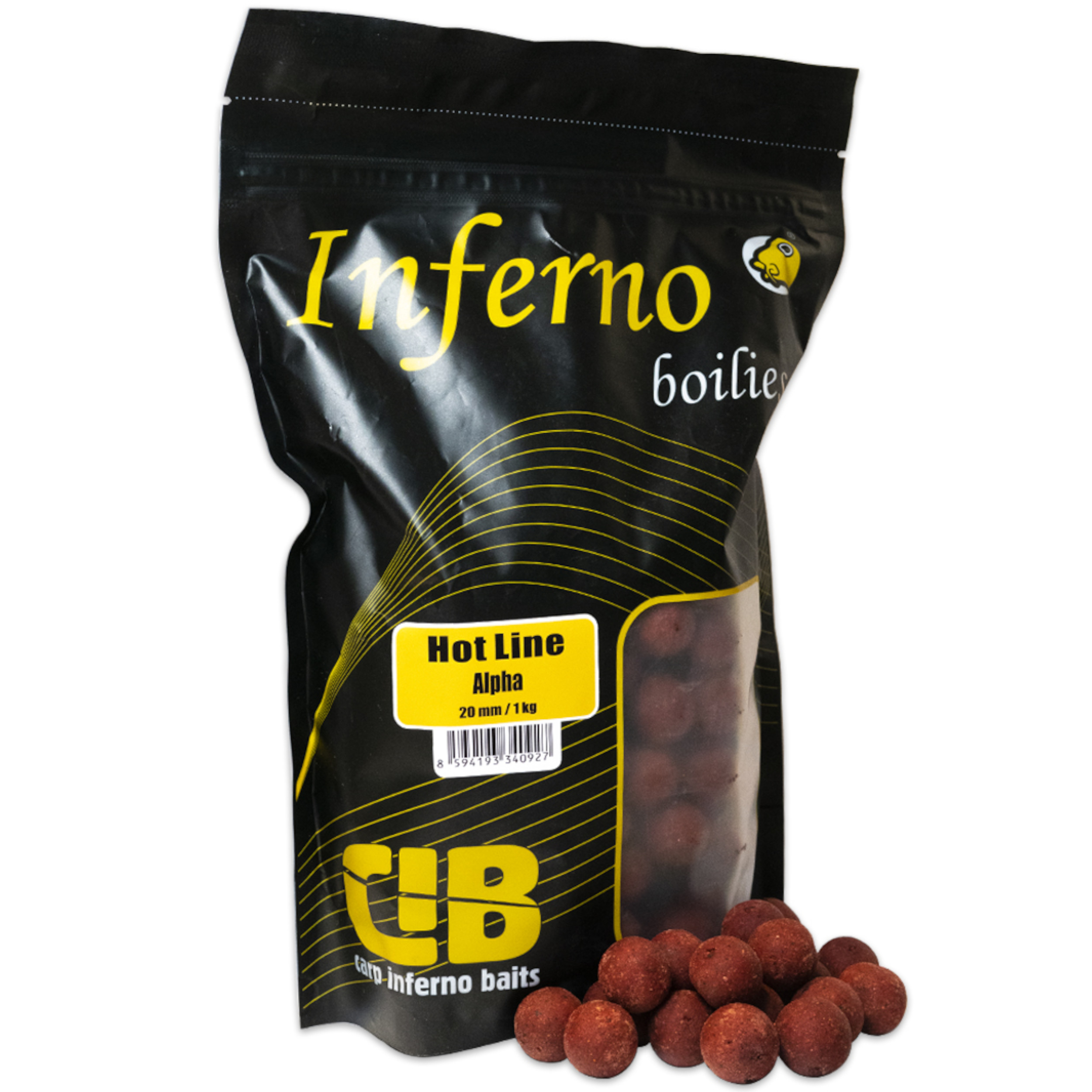 Fotografie Carp Inferno Boilies Hot Line - Alpha|20 mm 1 kg