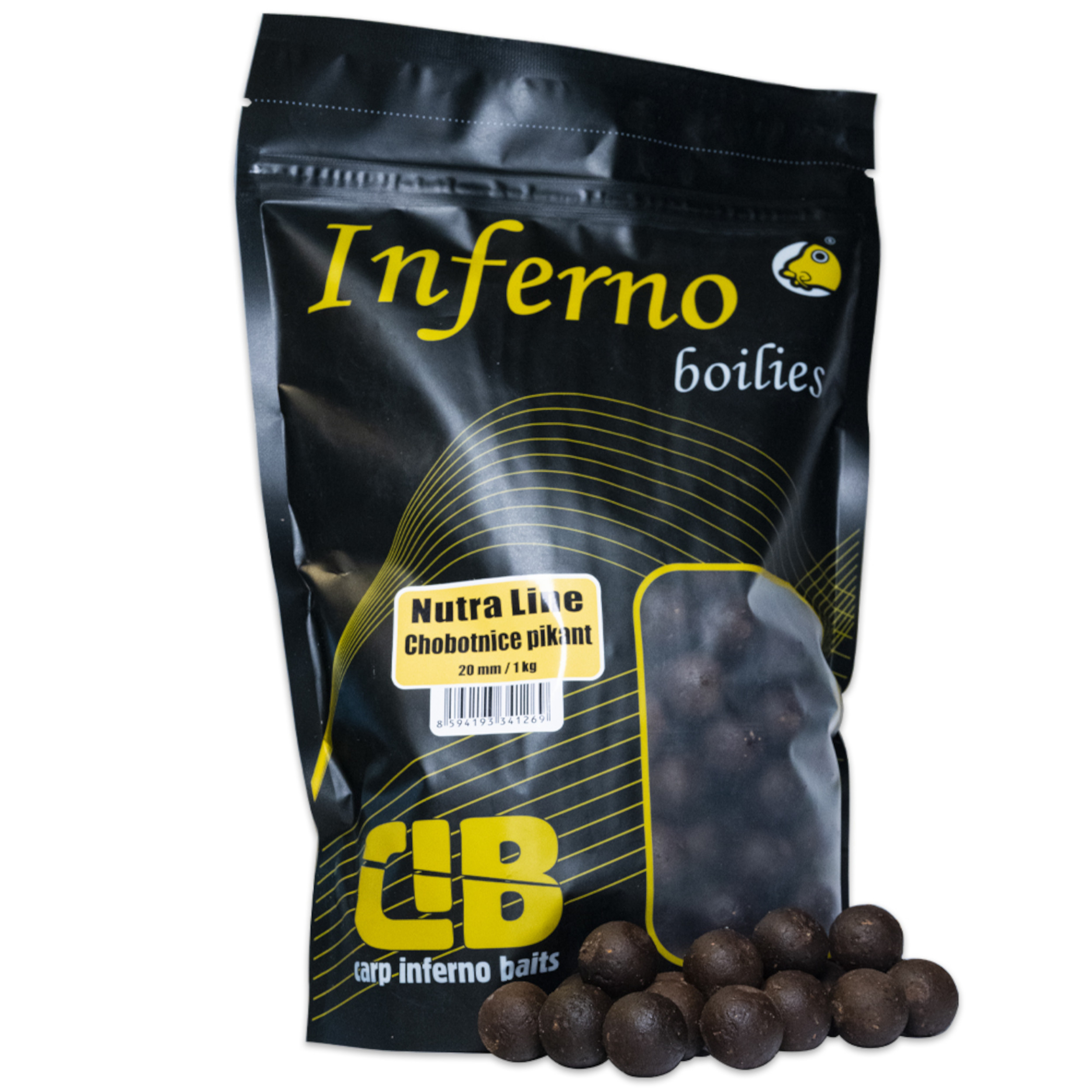 Fotografie Carp Inferno Boilies Nutra Line - Chobotnice Pikant|20 mm 1 kg