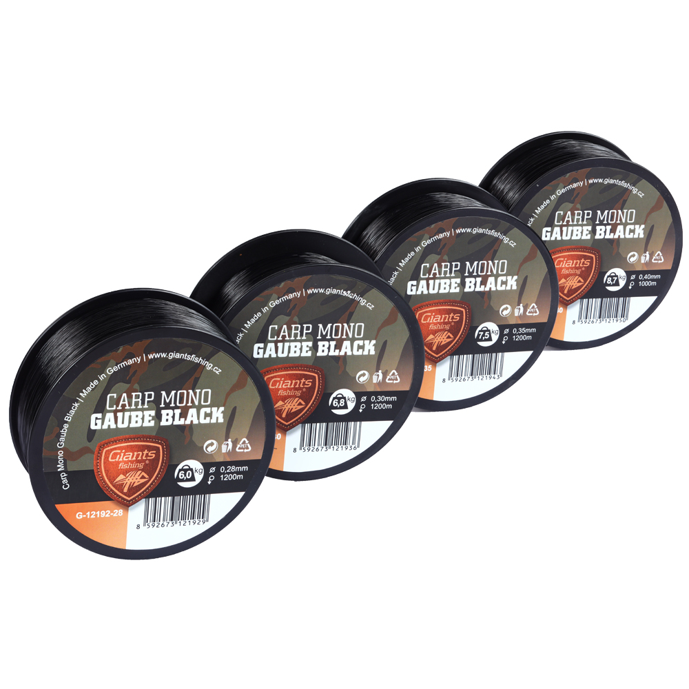 Giants fishing Vlasec Carp Mono Gaube Black
