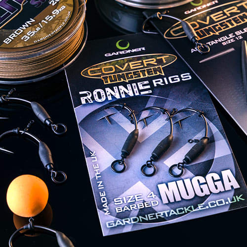Gardner Montáž Tungsten Ronnie Rig 3 ks/bal. s protihrotem