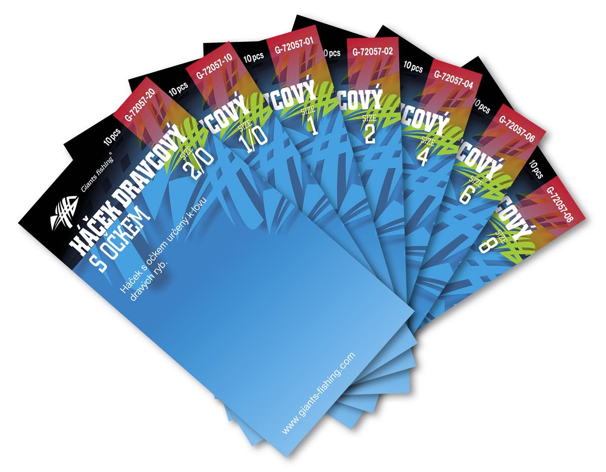 Giants fishing Háček dravcový s očkem 10ks