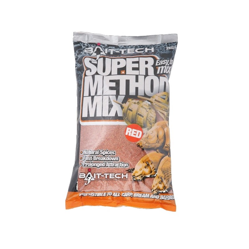 Fotografie Bait-Tech krmítková směs Super Method Mix Red 2 kg