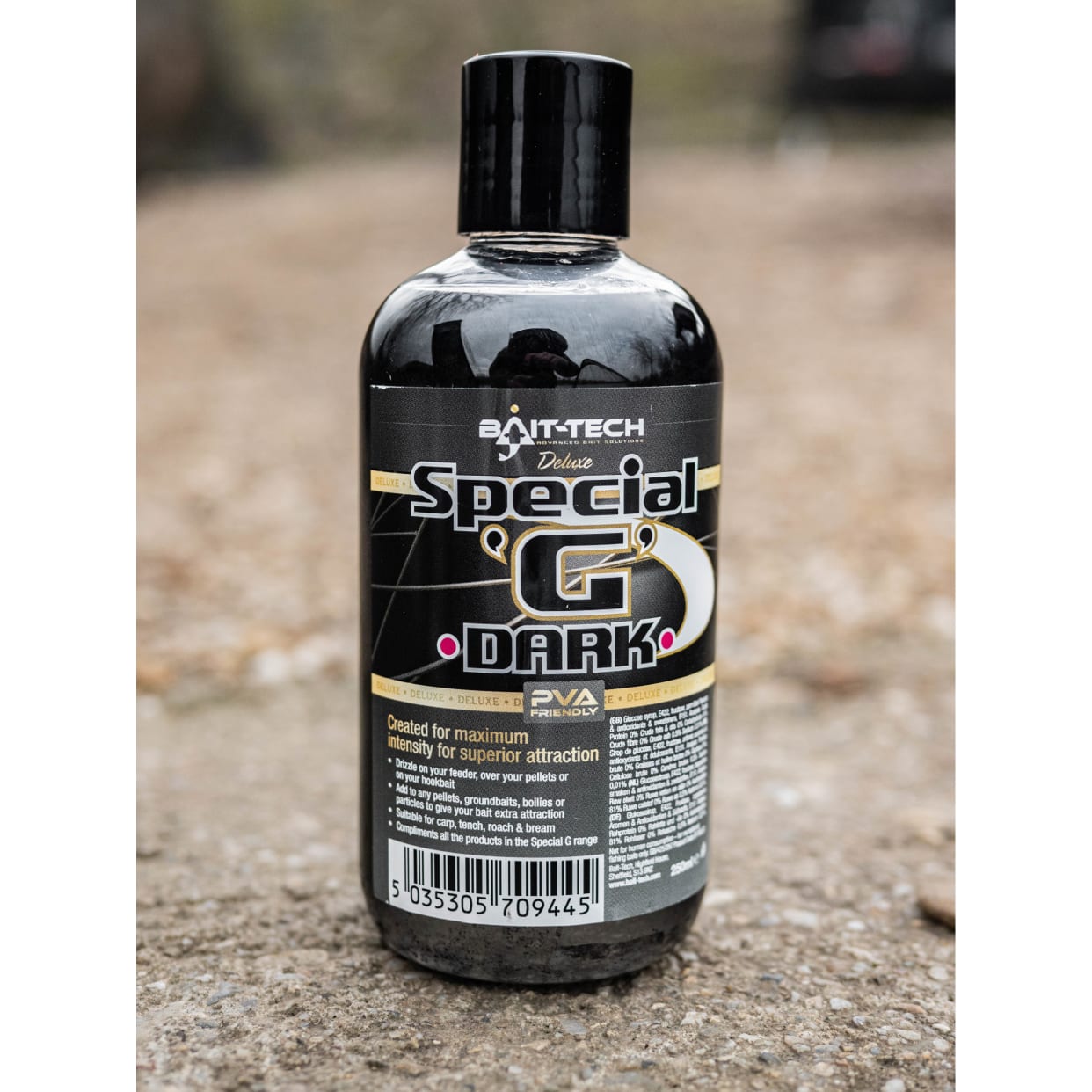 Bait-Tech tekutý posilovač Deluxe Special G Dark 250 ml