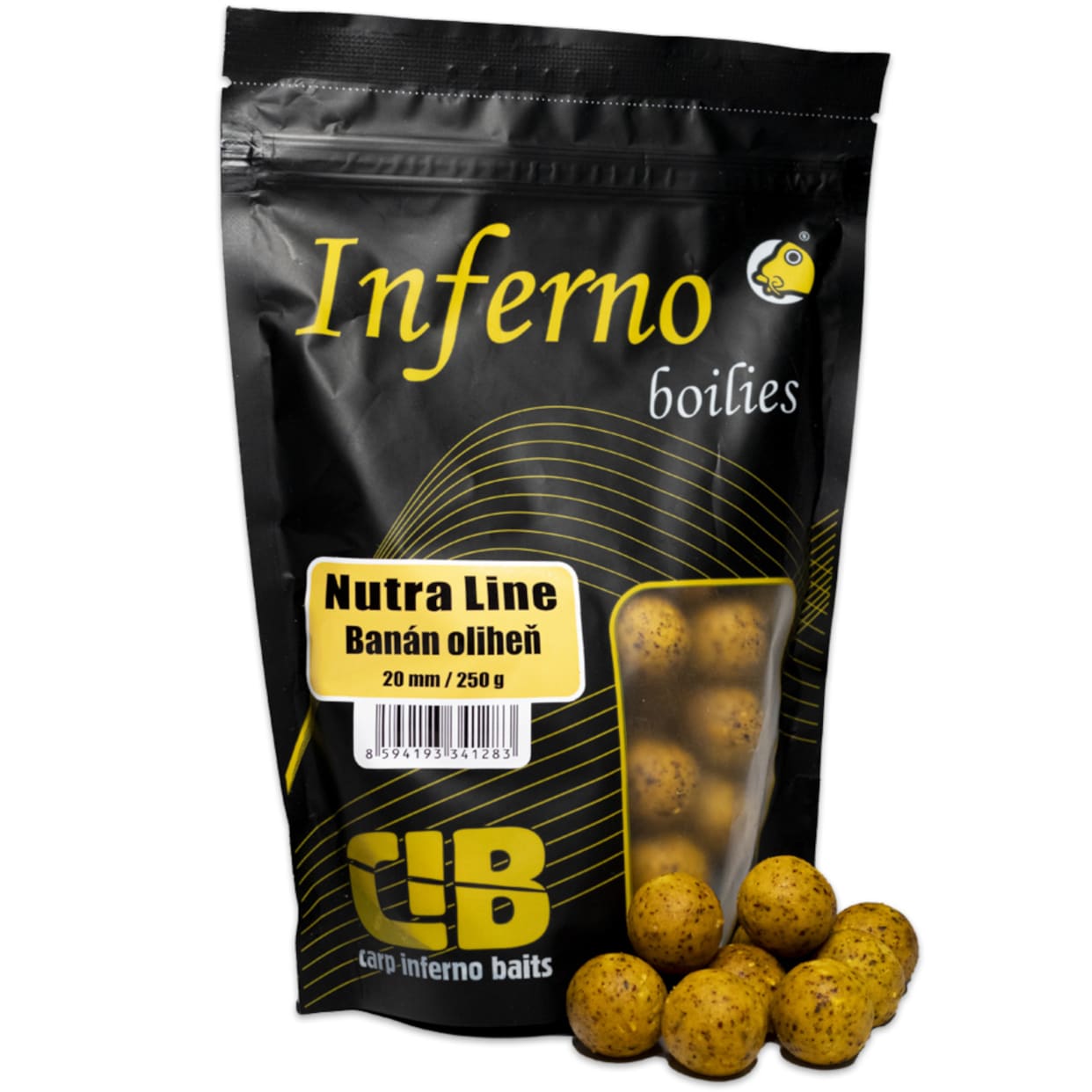 Carp Inferno Boilies Nutra Line - Banán/Oliheň
