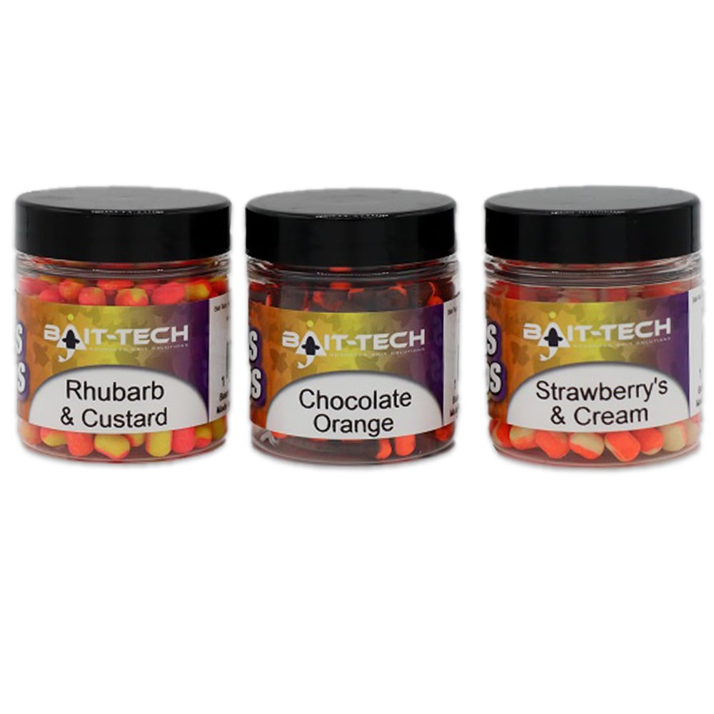 Fotografie Bait-Tech Duo Col Criticals Wafters - Rhubarb and Custard 5 mm (50 ml)