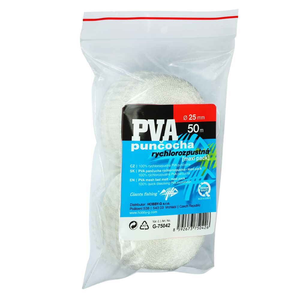 Giants fishing PVA náhradní punčocha Mesh Fast Melt Refill 25mm/50m ( maxi pack )