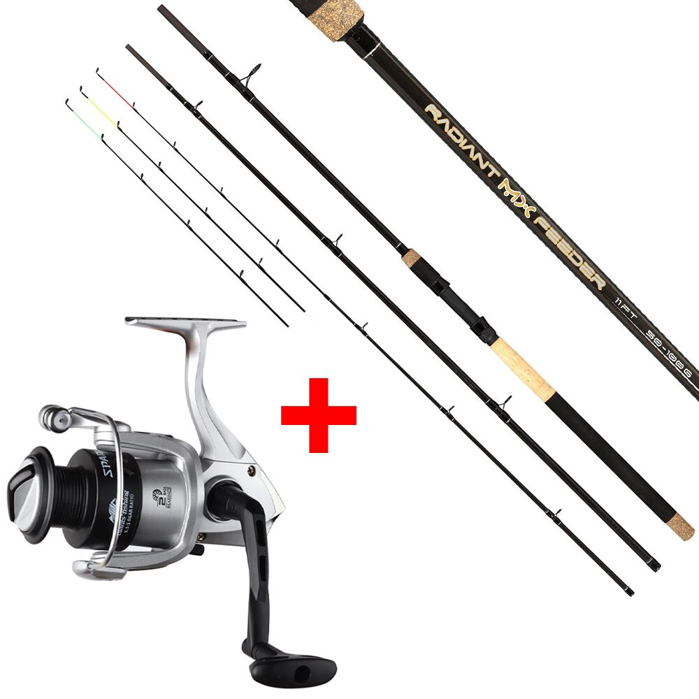 Giants fishing Prut Radiant MX Feeder 3,6m 50-100g + Naviják Spark Reel FD 4000