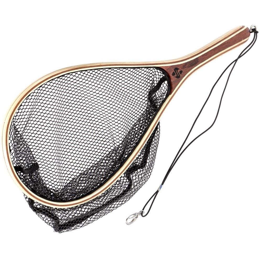 Snowbee Snowbee Dřevěný raketový podběrák Wooden Landing Net - Large