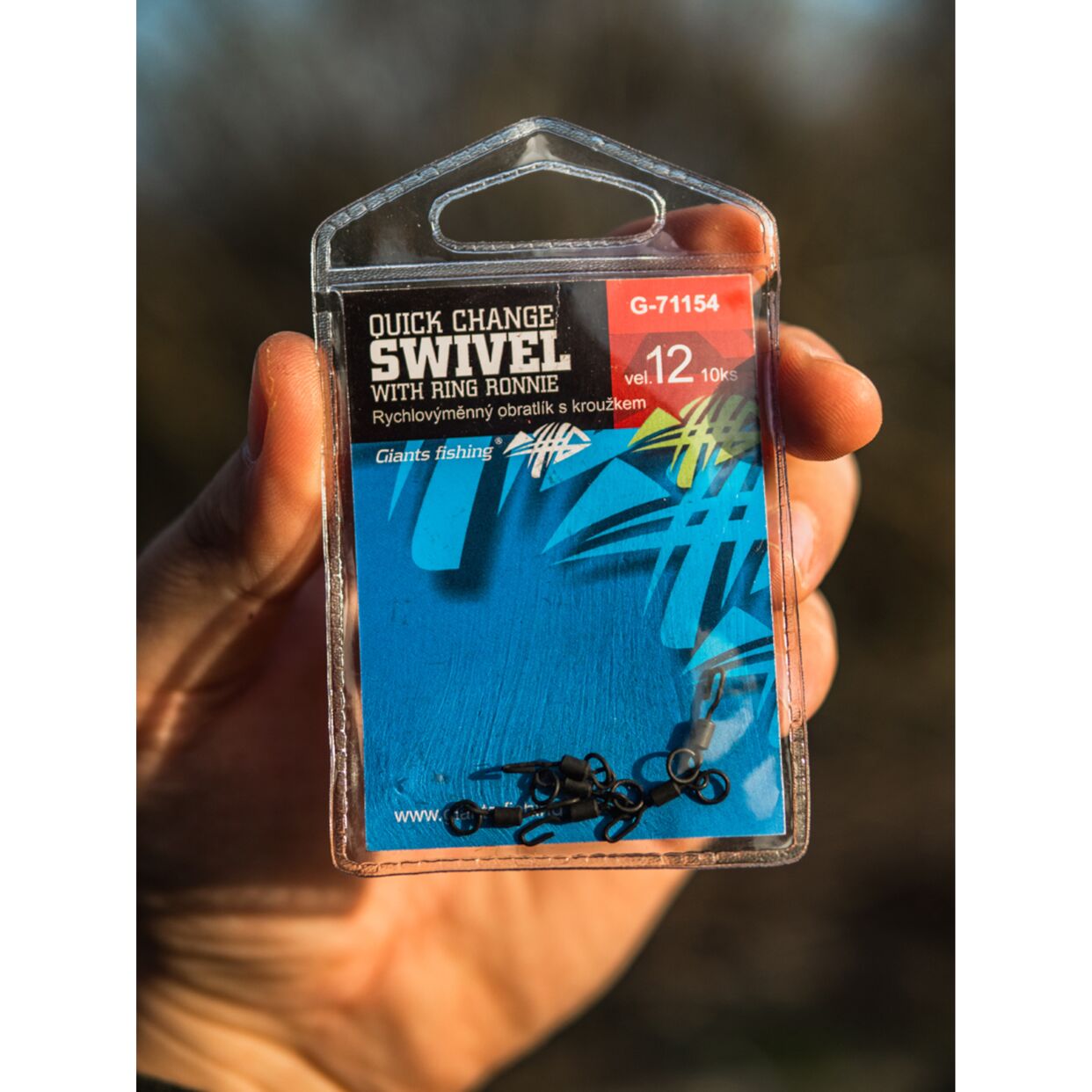 GIANTS FISHING Rychlovýměnný obratlík s kroužkem Quick Change Swivel with Ring Ronnie 10ks #12