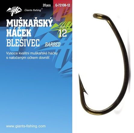 Giants fishing Háček muškařský blešivec Incurve Fly 20ks