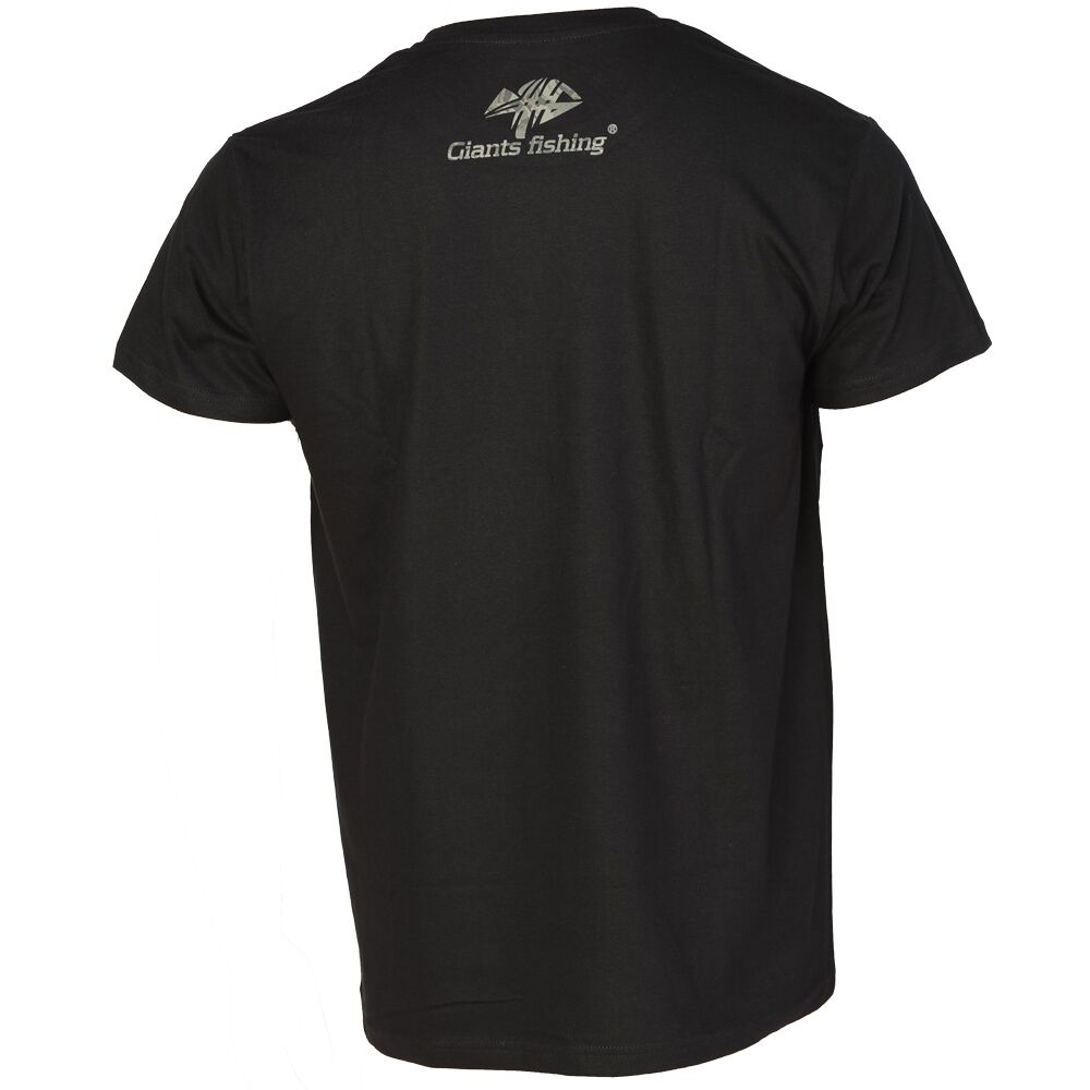Giants fishing Tričko pánské černé Camo Logo