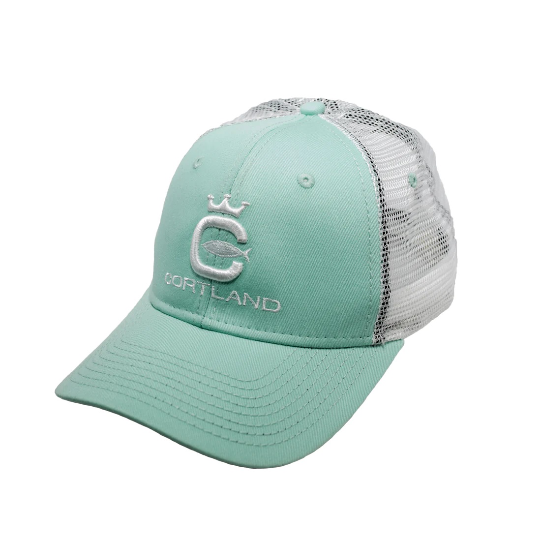 Cortland Cortland kšiltovka Overseas Sideline Mesh Cap|Cool Mint/White