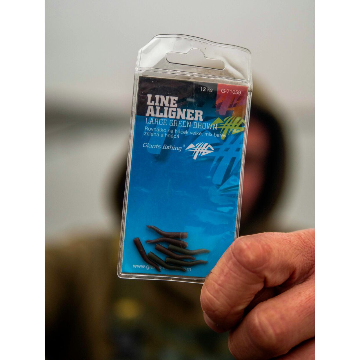 Giants fishing Rovnátka na háček Line Aligner-Small Green-Brown/12pc