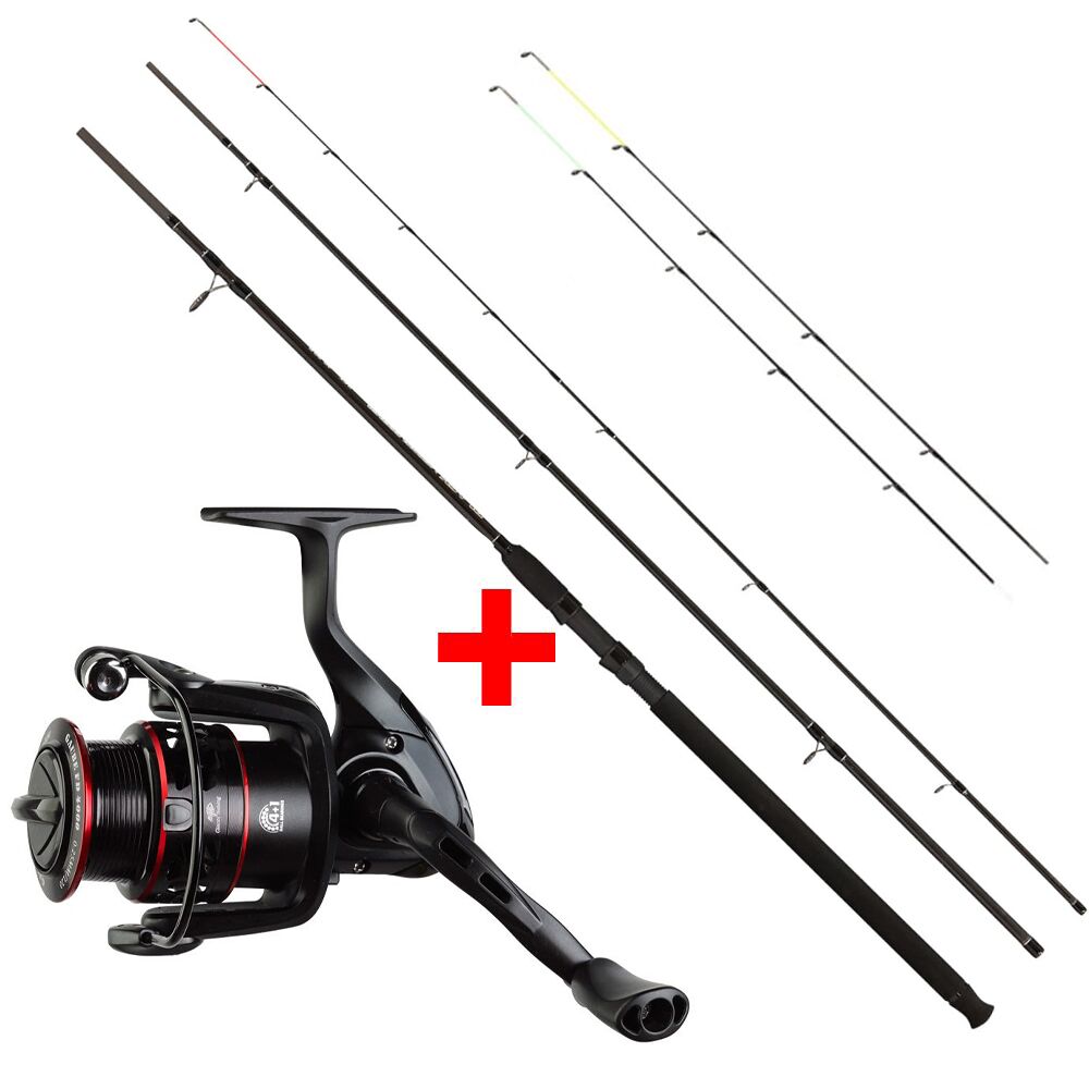 Giants fishing Giants fishing Prut Black Method Feeder 3.3m(11ft) 40-90g + Naviják Gaube FD 3000