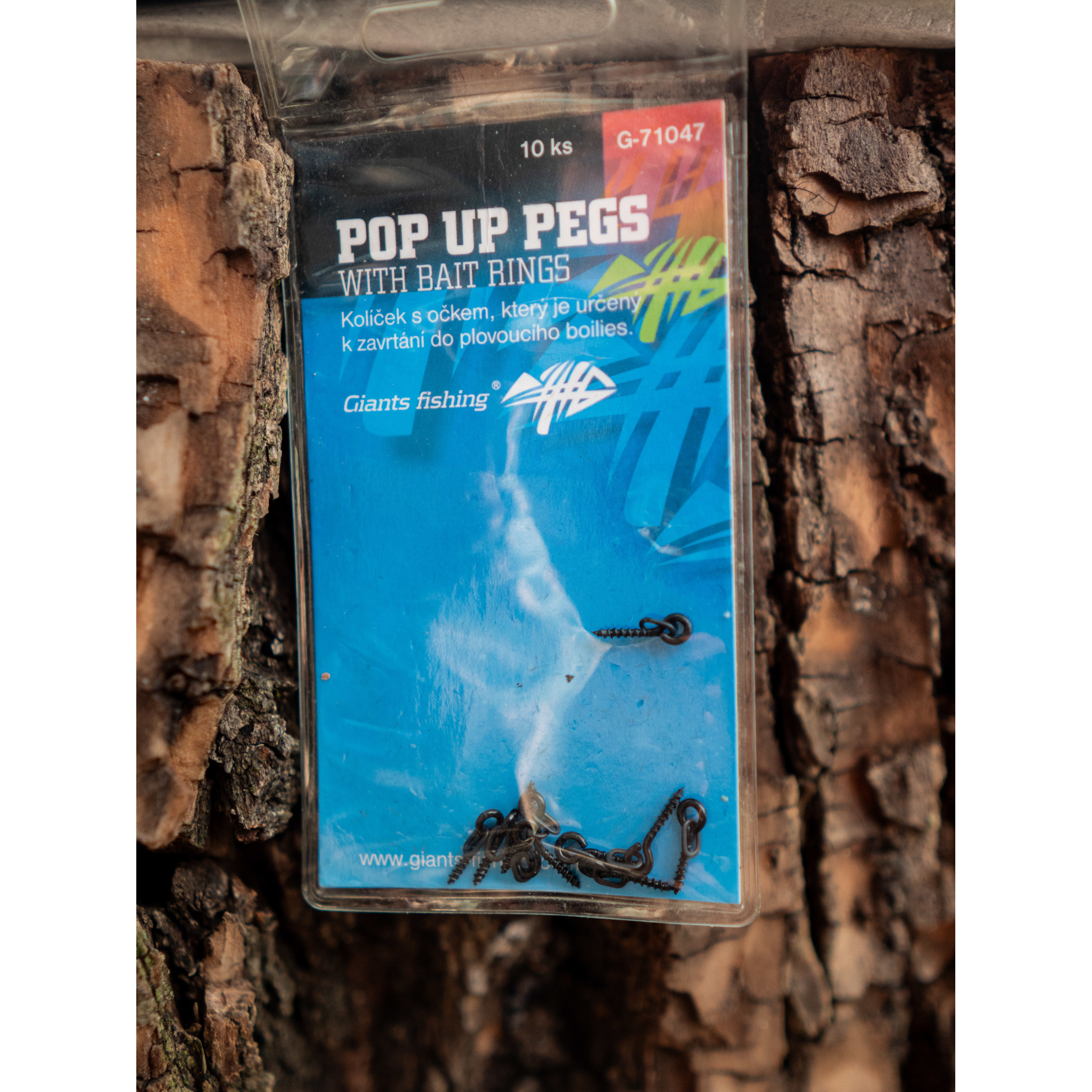 Giants fishing Kolíček s očkem Pop Up Pegs with Bait Rings (10ks)