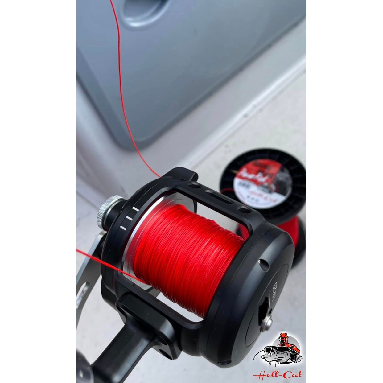 Hell-Cat Splétaná šňůra Round Braid Power Red 1000m