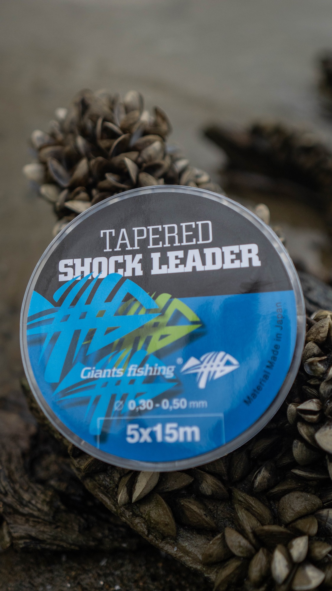 Giants fishing Ujímaný šokový vlasec Tapered Shock Leader 5 x 15 m / 0,26 - 0,57 mm