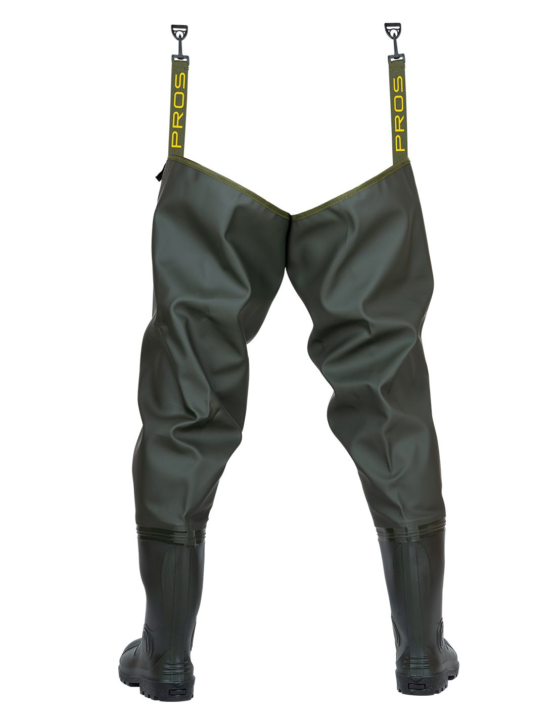 PROS brodící holinky Thigh STANDARD Plavitex Heavy Duty Oliv