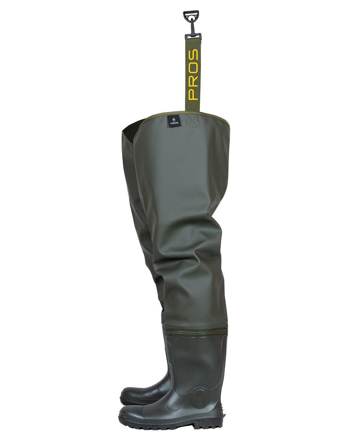 PROS brodící holinky Thigh STANDARD Plavitex Heavy Duty Oliv