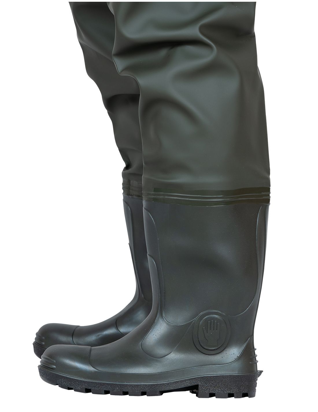 PROS brodící holinky Thigh STANDARD Plavitex Heavy Duty Oliv