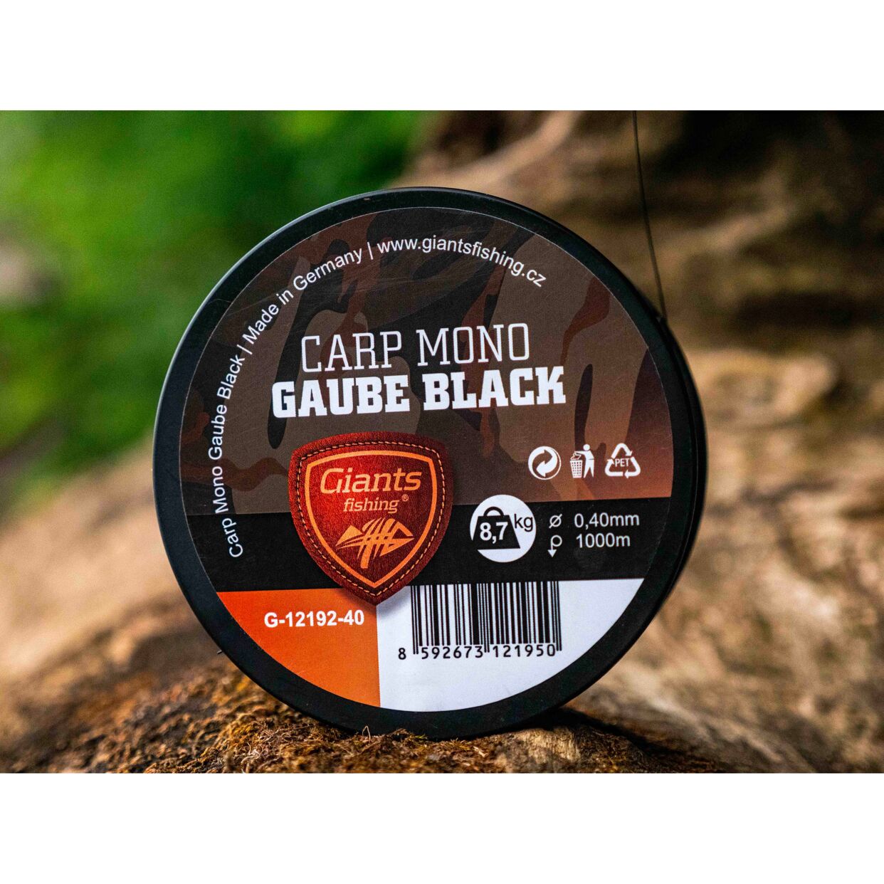 Giants fishing Vlasec Carp Mono Gaube Black
