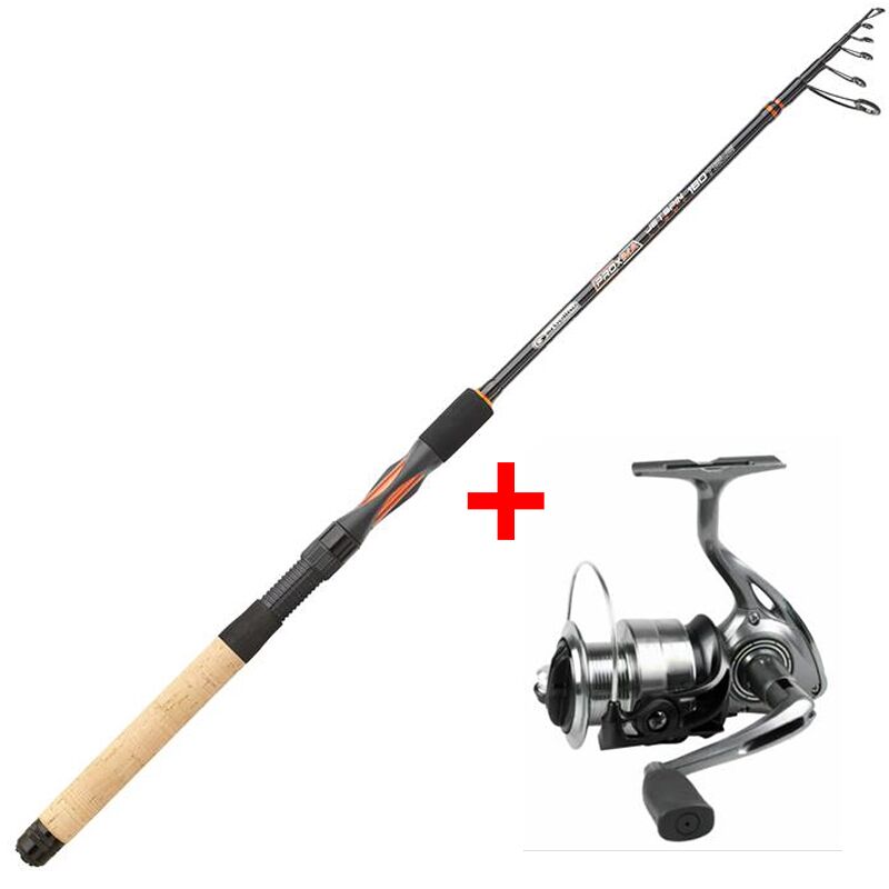 Garbolino Garbolino prut Proxima JetSpin Tele L 1,80m, 3-15g + naviják Strike 301 FD