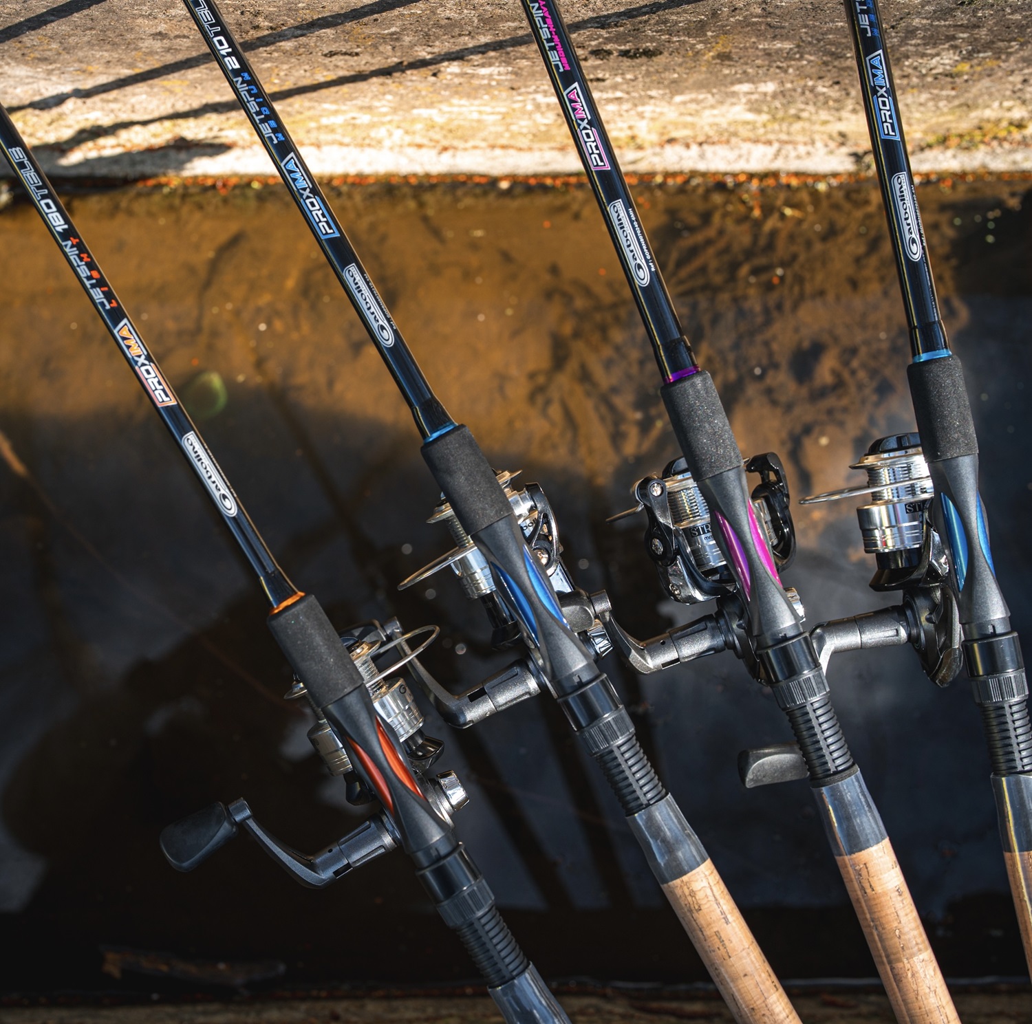 Garbolino prut Proxima JetSpin M 2,40m, 10-30g + naviják Strike 301 FD