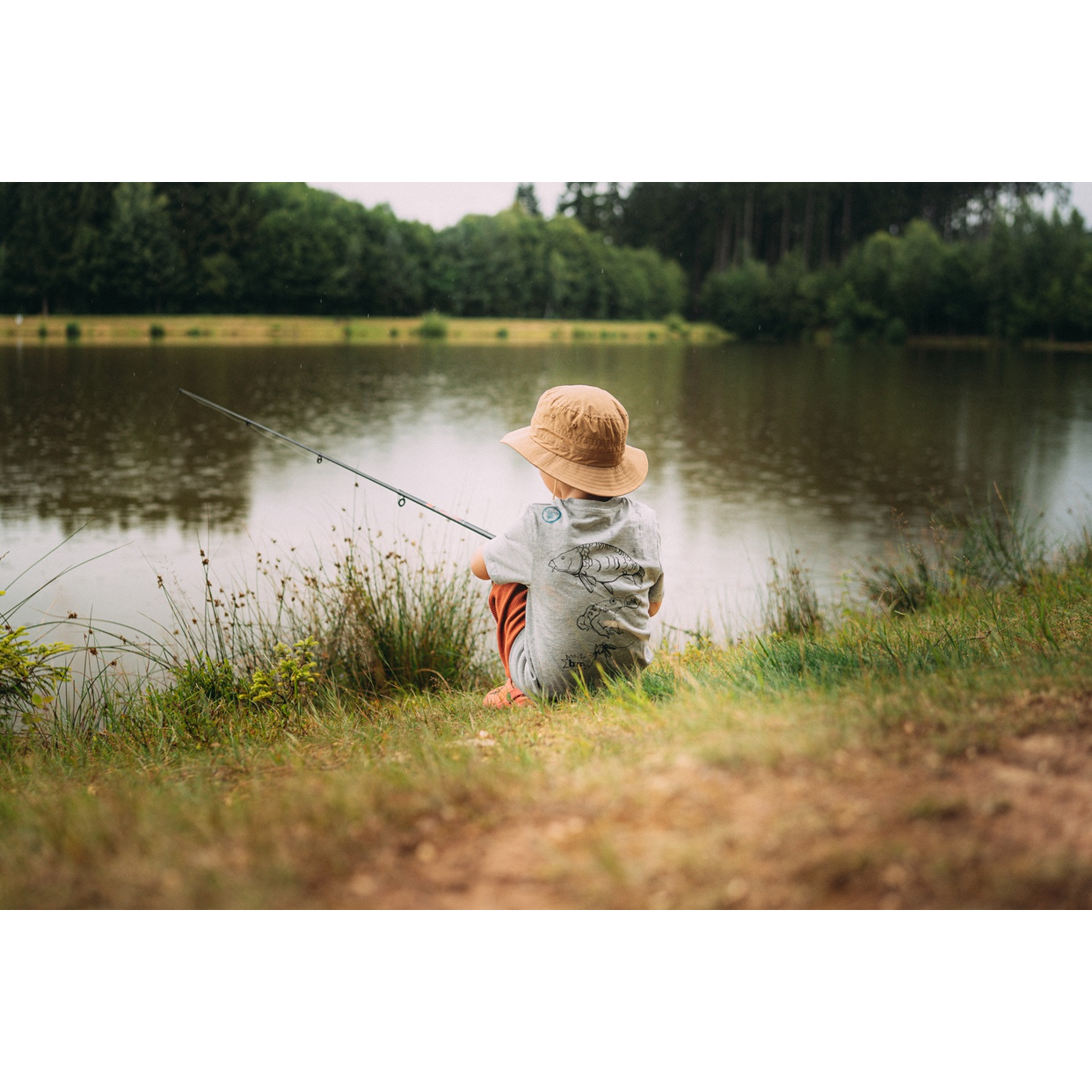 Giants fishing Tričko dětské šedé Kapřík