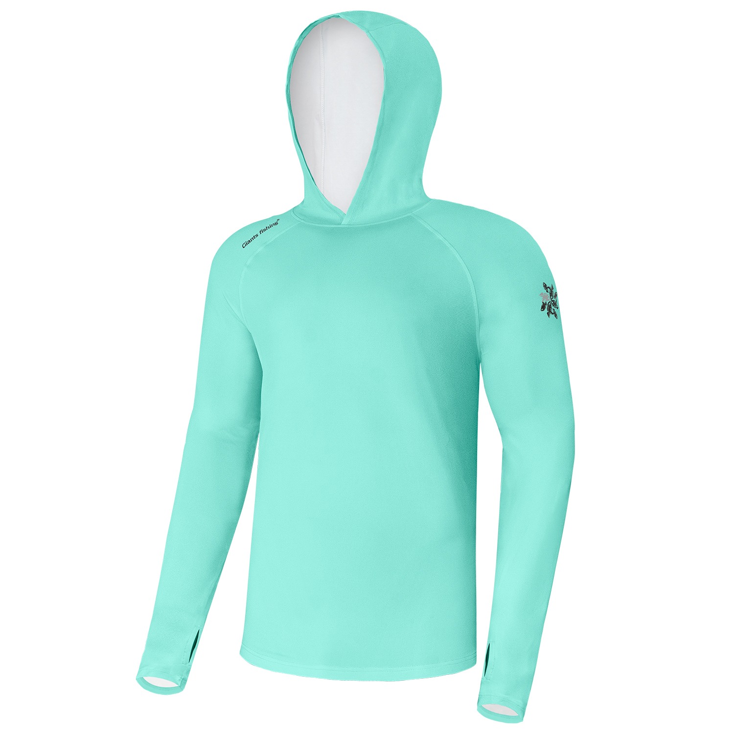 Giants fishing Funkční tričko s dlouhým rukávem UV50+Hoodie Blue|vel.L