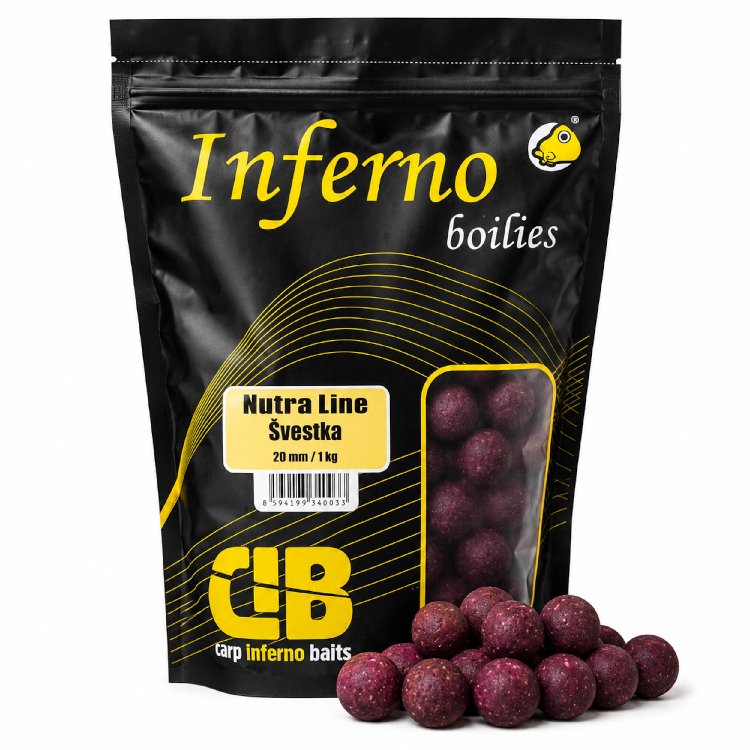 Carp Inferno Boilies Nutra Line - Švestka