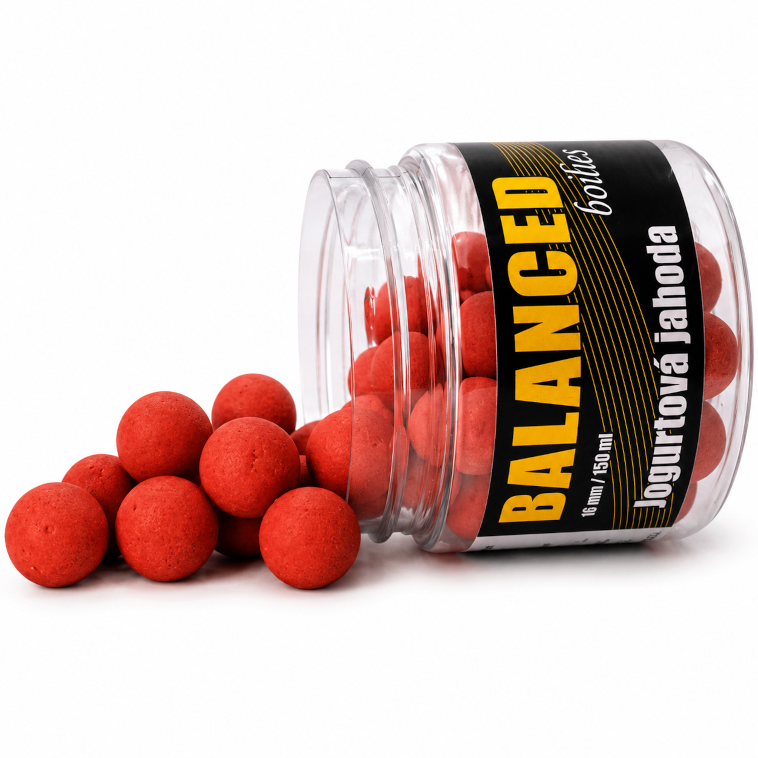 Carp Inferno Balanced Boilie 150 ml Jogurtová Jahoda