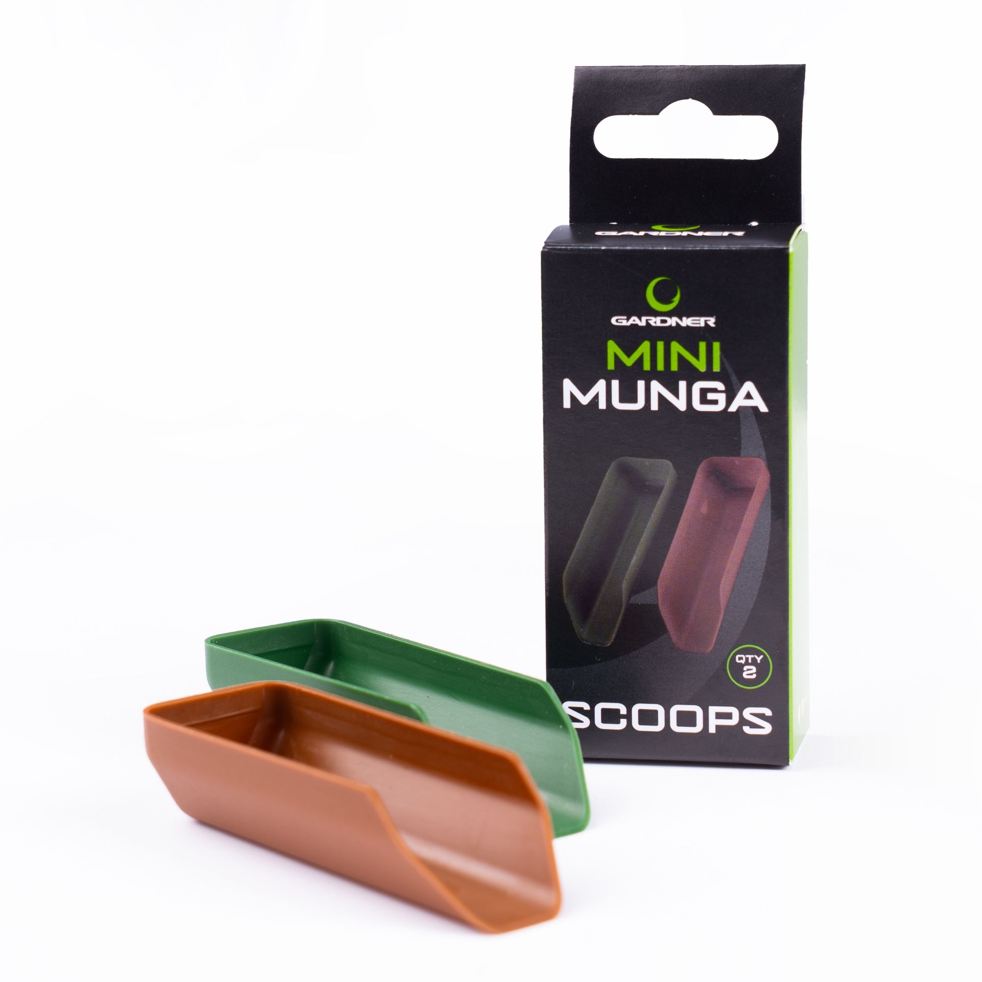 Gardner lopatka Mini Munga Scoops 2ks (1x zelená a 1x hnědá)