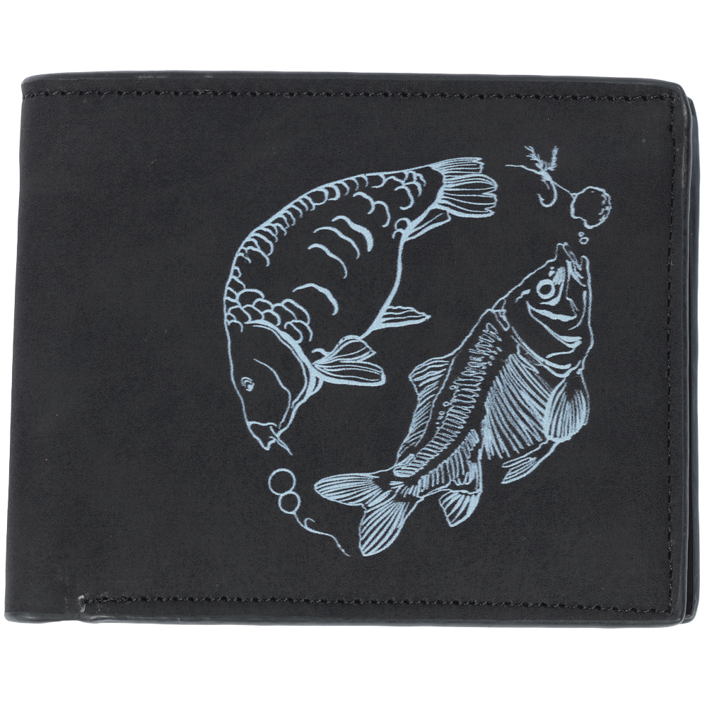 Giants fishing Peněženka černá dva kapři Black Wallet Two Carps